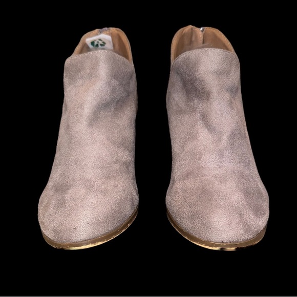 CCOCCI Gray microsuede back zip ankle boots women’s size 7.5 - Picture 11 of 12